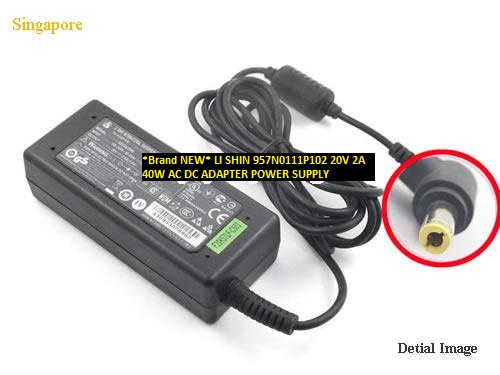 *Brand NEW* 20V 2A LI SHIN 957N0111P102 40W AC DC ADAPTER POWER SUPPLY